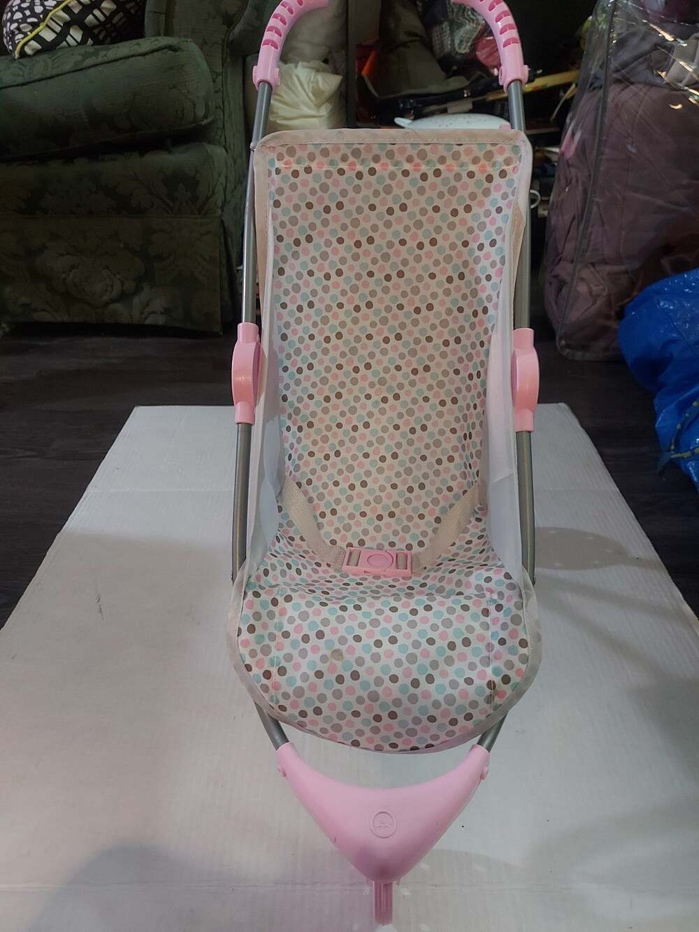 Baby Doll Stroller Pink/Gray Fits Babydolls Christmas Gifts Holidays Age 3+ Toys